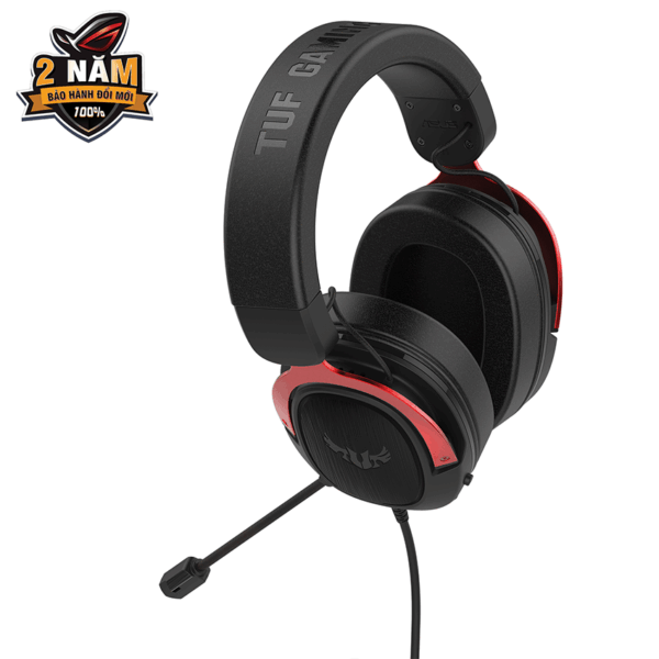 Tai nghe có dây chơi game Asus TUF GAMING H3 Red Đen Đỏ