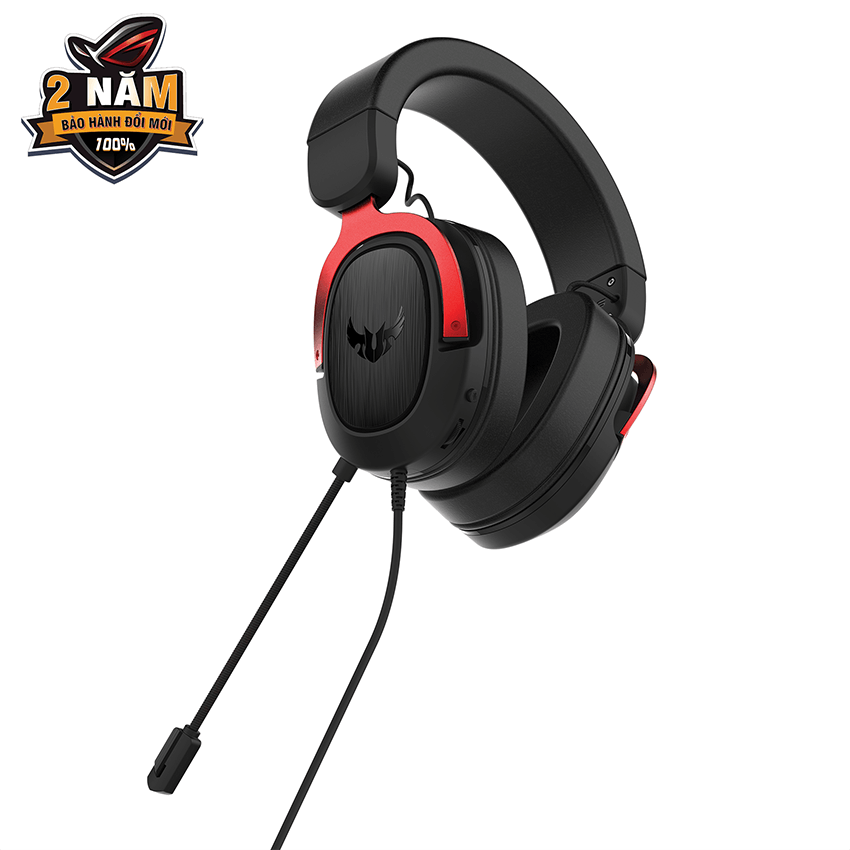 Tai nghe có dây chơi game Asus TUF GAMING H3 Red Đen Đỏ