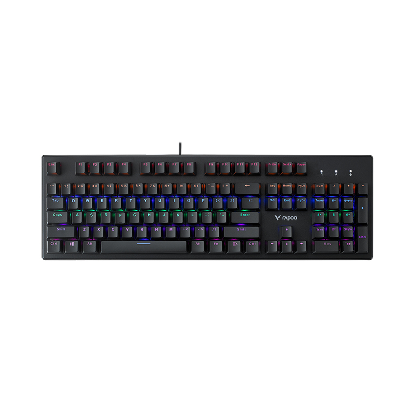 Bàn phím cơ có dây Rapoo V510C (Usb/Led Rainbow/Blue Switch)