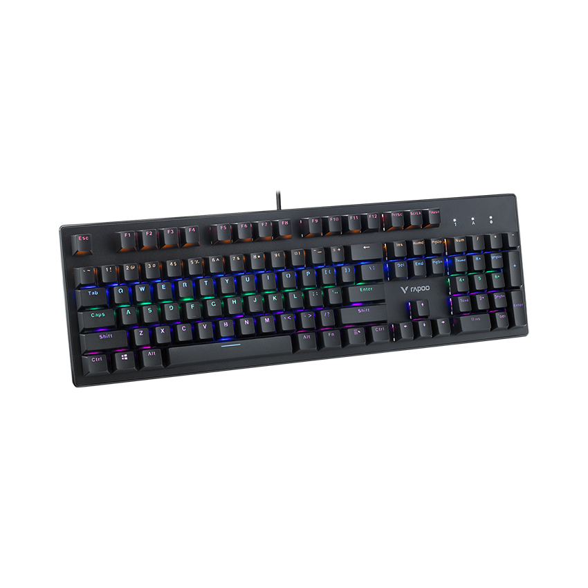 Bàn phím cơ có dây Rapoo V510C (Usb/Led Rainbow/Blue Switch)