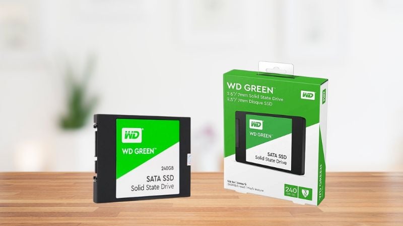 Ổ Cứng SSD WD Green 240GB 2.5 inch SATA III (Đọc 545MB/s - Ghi 465MB/s) - (WDS240G3G0A)
