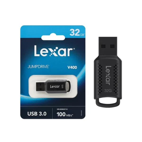 USB Lexar 32GB USB 3.0 JumpDrive V400 Màu Đen (LJDV400032G-BNBNG)