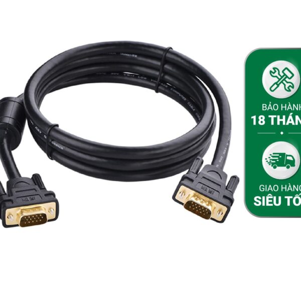 Cáp DVI Ugreen DV101 chuẩn DVI-D (24+1) 2 đầu đực